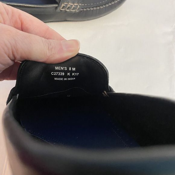 Cole Haan  Men’s Loafers Size 8‎ Black Slip On Shoes Driving Moccasin - Picture 9 of 10
